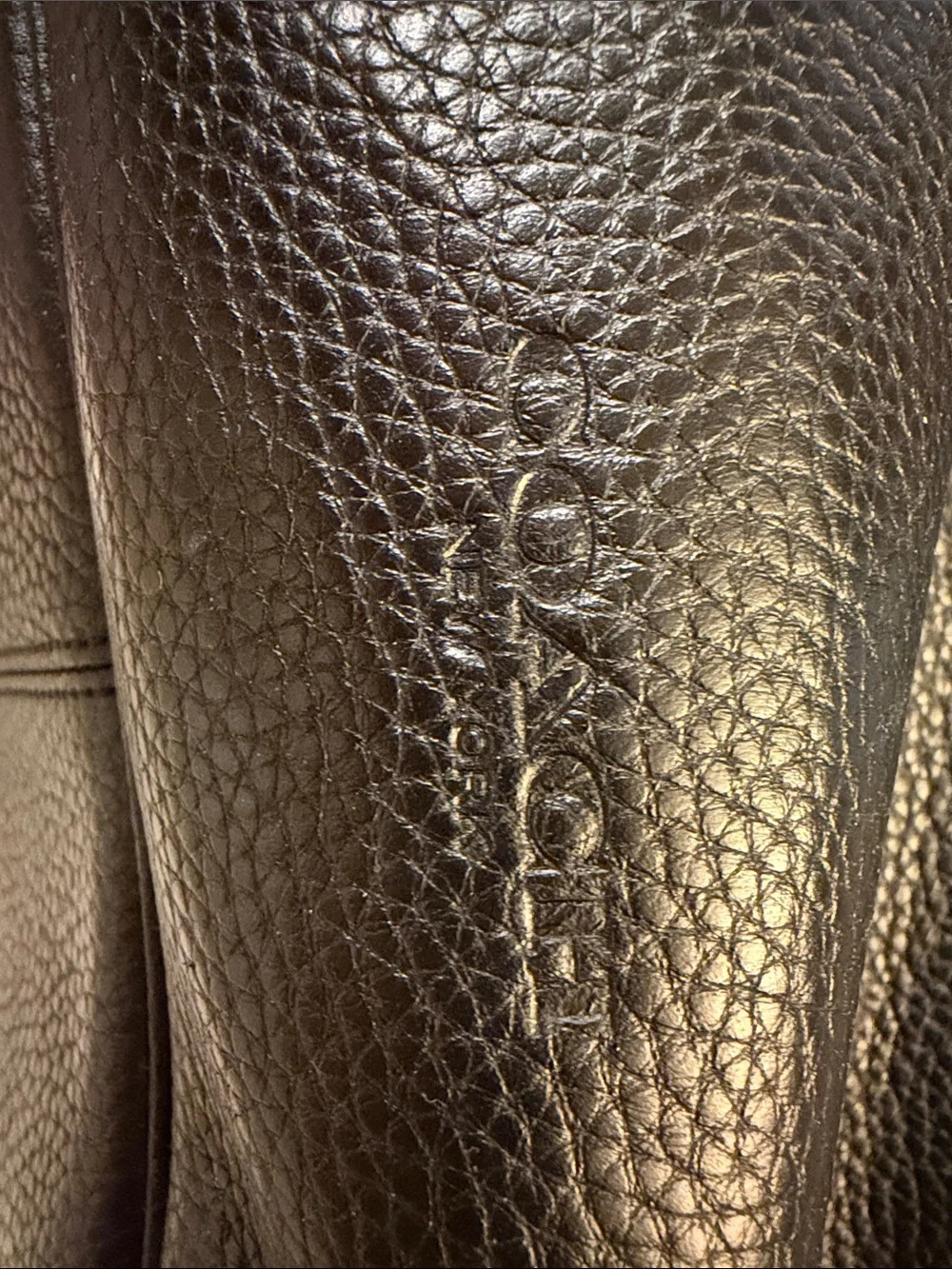 Coach Black Pebbled Leather Duffel